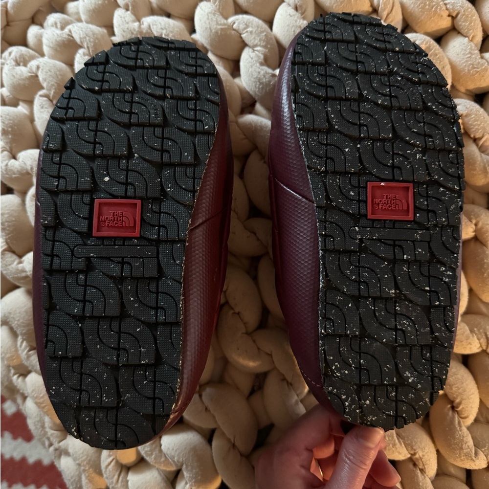 The North Face Red Quilted Slip-On Shoes - Picture 2 of 9